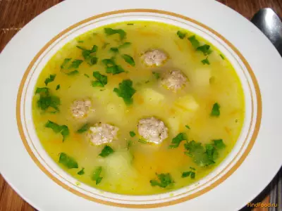 Рисовый суп с фрикадельками рецепт с фото