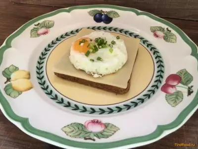 Яичница глазунья на тосте с сыром рецепт с фото