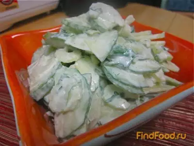 Огуречный салат с сельдереем рецепт с фото
