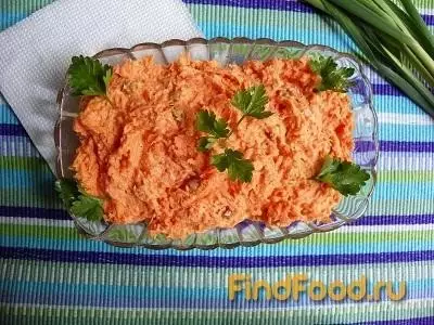 Морковный салат с орехами и чесноком рецепт с фото