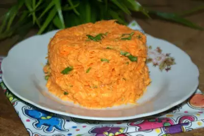 Морковный салат с чесноком рецепт с фото