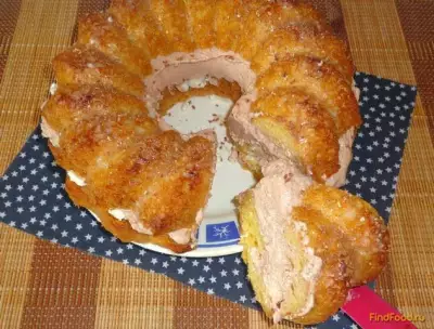 Торт с масляным кремом и творогом рецепт с фото