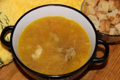 Гороховый суп на косточке рецепт с фото