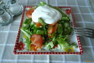 Диетический овощной салат рецепт с фото