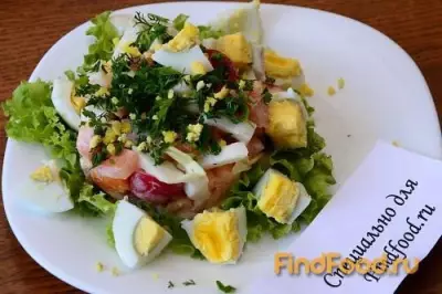 Овощной салат с яйцом рецепт с фото