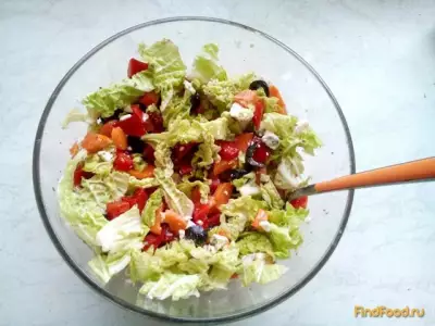 Овощной салат с пекинской капустой рецепт с фото