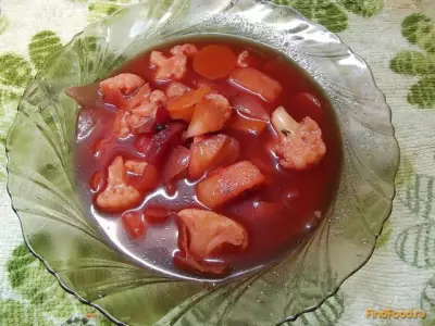 Красный суп с куриными голенями рецепт с фото