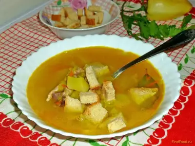 Куриный суп с горохом и сладким перцем рецепт с фото