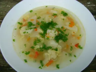 Овсяный суп с цветной капустой рецепт с фото