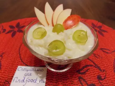 Рисовая каша с фруктами в мультиварке рецепт с фото