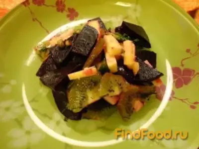 Свекольный салат с киви рецепт с фото