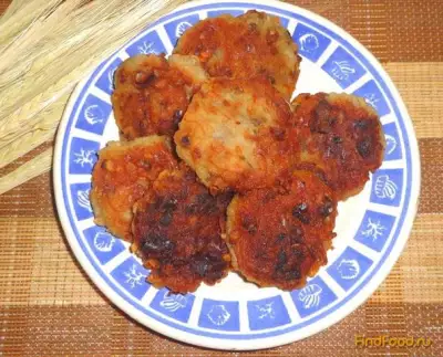Картофельные котлеты с грецким орехом рецепт с фото