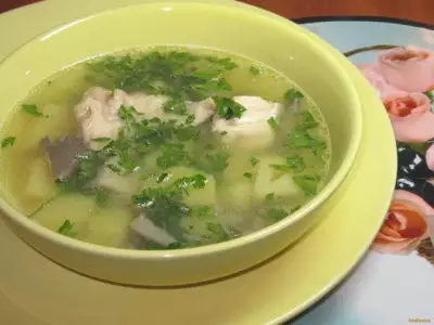 Куриный суп с вешенками рецепт с фото
