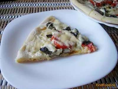 Пицца с грибами рецепт с фото