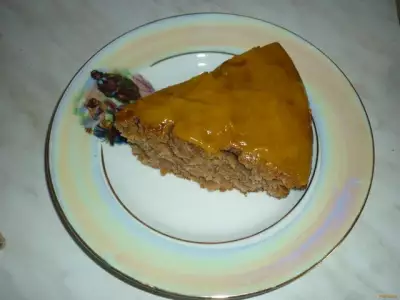 Постный бисквитный пирог рецепт с фото