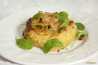Картофельные гнезда с шампиньонами рецепт с фото