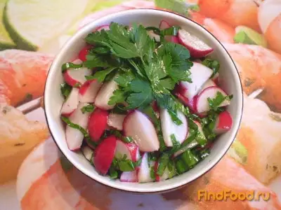 Салат из редиса черемши и петрушки рецепт с фото
