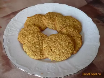 Постное овсяное печенье с апельсином рецепт с фото