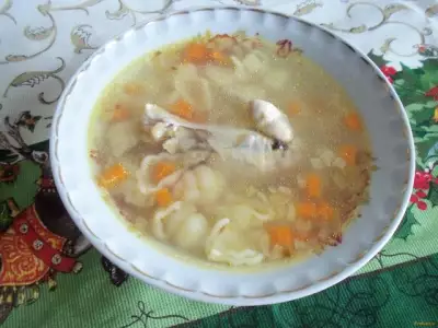 Куриный суп с макаронами рецепт с фото