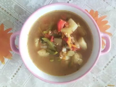 Куриный суп с баклажанами рецепт с фото