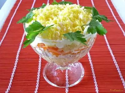 Салат Мимоза со сливочным маслом рецепт с фото
