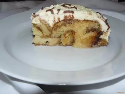 Сметанный торт с бананом рецепт с фото