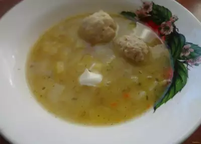 Гороховый суп с фрикадельками рецепт с фото