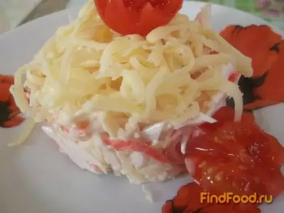Крабовый салатик с черри рецепт с фото