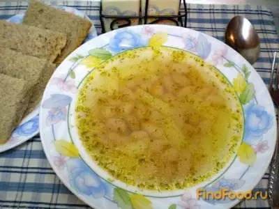 Постный фасолевый суп с укропом рецепт с фото
