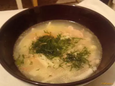 Куриный суп с яичной лапшой рецепт с фото