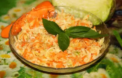 Салат из редьки и моркови рецепт с фото