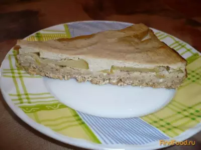 Овсяный пирог с банановой заливкой рецепт с фото