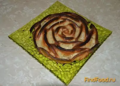 Яблочный пирог Роза рецепт с фото