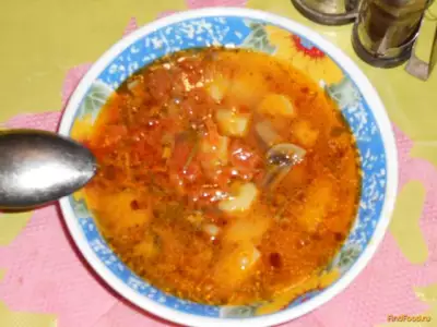 Томатный суп с грибами рецепт с фото