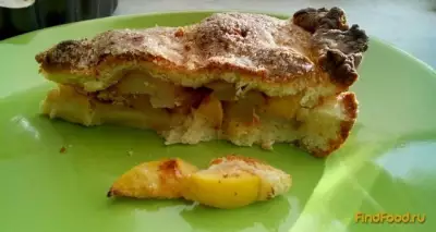 Творожный пирог с фруктами рецепт с фото