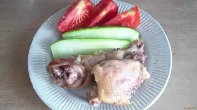 Курица тушеная в духовке рецепт с фото