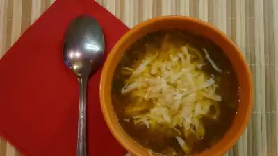 Итальянский суп с чечевицей и мелкой пастой рецепт с фото