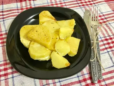 Пряный картофель запеченный в горчичном соусе рецепт с фото