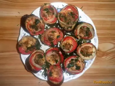 Запеченные баклажаны с помидорами и сыром рецепт с фото