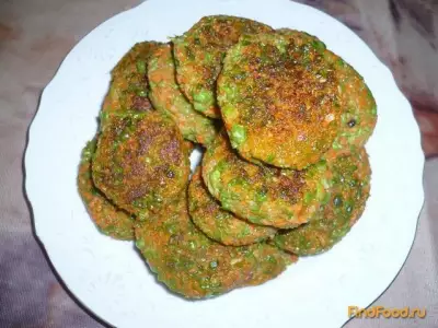 Овощные котлеты с зеленым горошком рецепт с фото
