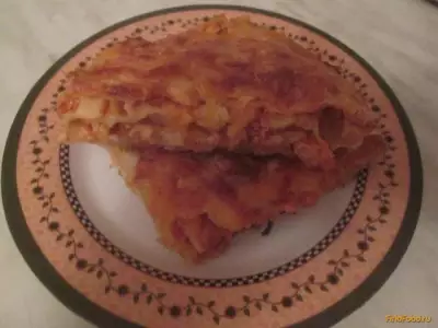 Мясной пирог с соусом бешамель рецепт с фото