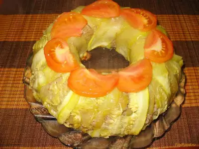 Мясной пирог с кабачками рецепт с фото