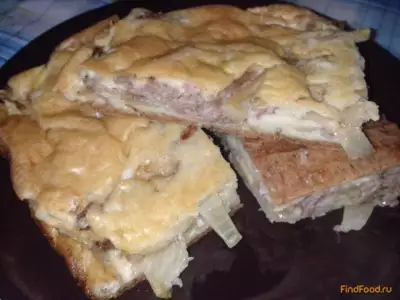 Заливной мясной пирог рецепт с фото