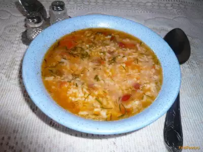 Острый рисовый суп с фасолью рецепт с фото