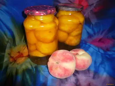 Персики в ванильном сиропе на зиму рецепт с фото