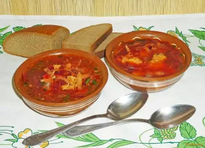Красный борщ по-украински рецепт с фото