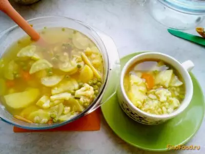 Легкий овощной супчик рецепт с фото