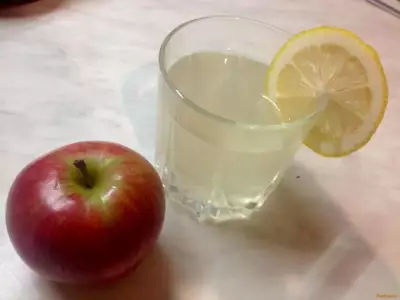 Компот из яблок и груш с лимоном рецепт с фото