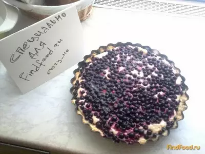 Пирог с творогом и черной смородиной рецепт с фото