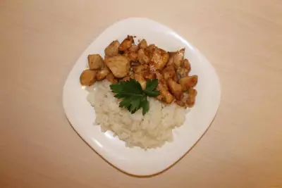 Курица в соевом соусе с рисом рецепт с фото